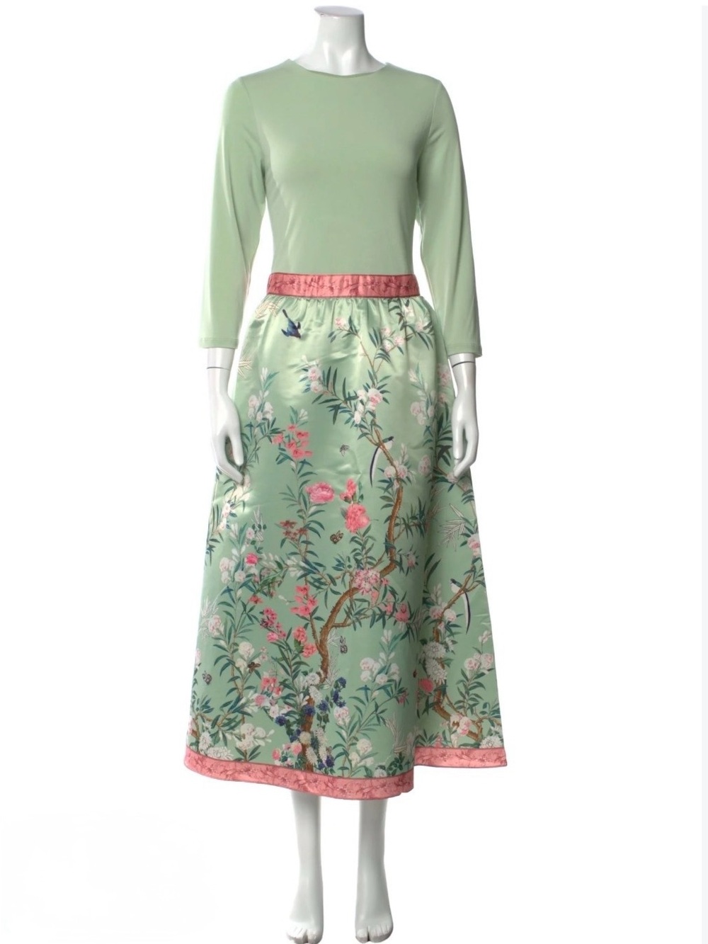 Alice + Olivia Green Floral dress